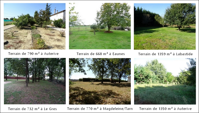 Vue terrains