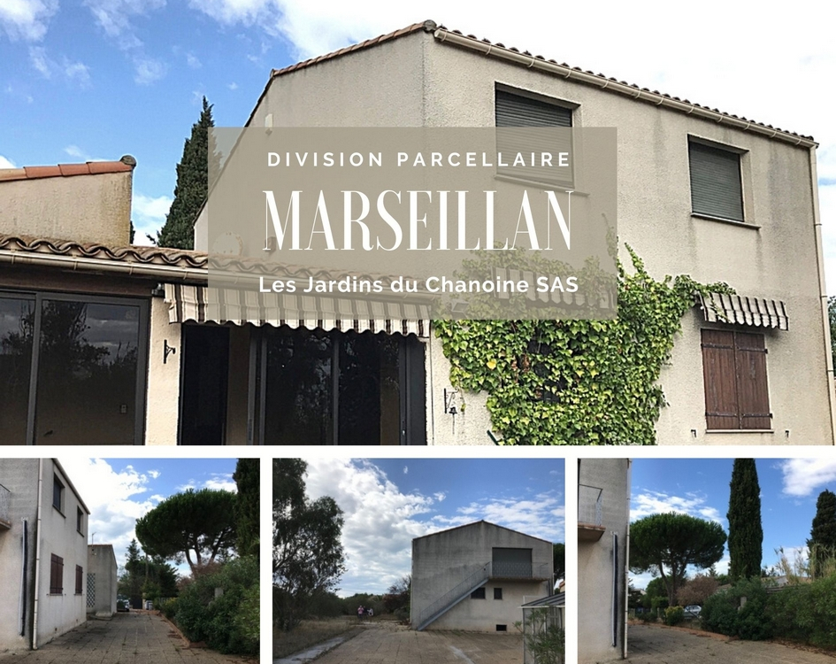 Division parcellaire à Marseillan dans l’Hérault