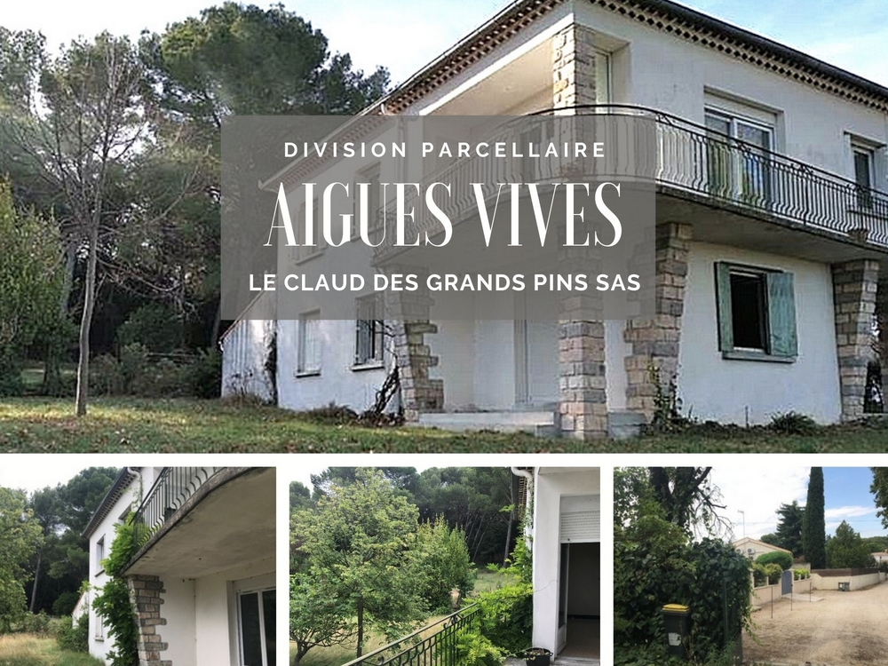 Division parcellaire à Aïgues Vives dans le Gard